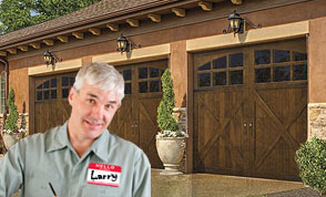 photo of a sectional type of door which is common in Sacramento